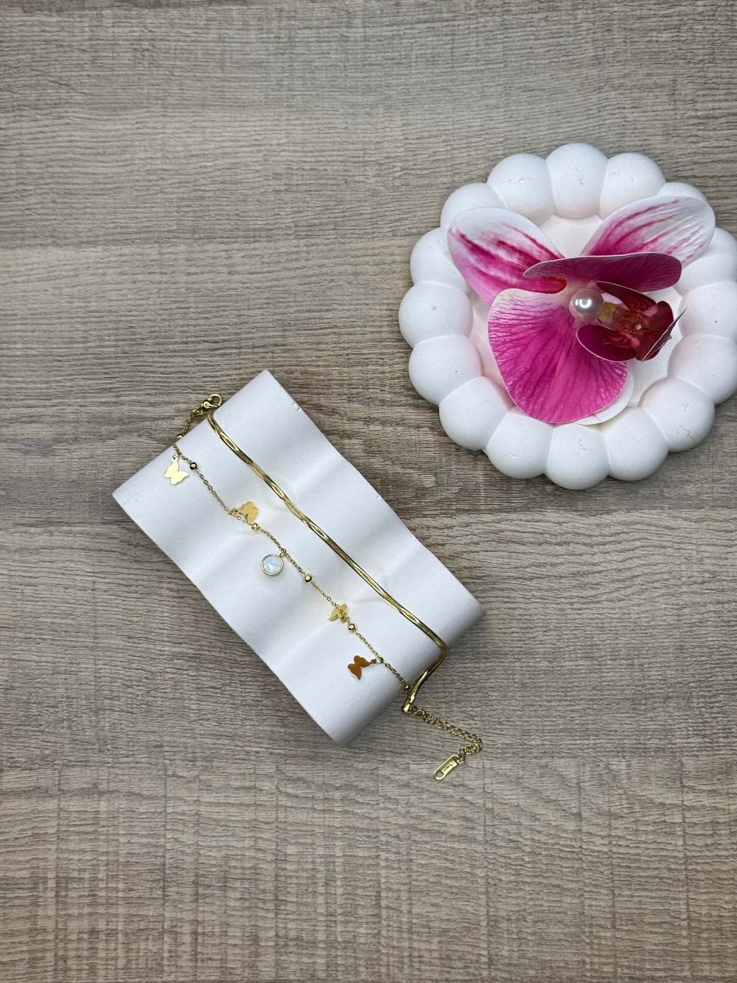 Snake Chain Butterfly Anklet