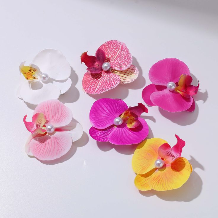 Pearl Orchid Butterfly Hair Pin