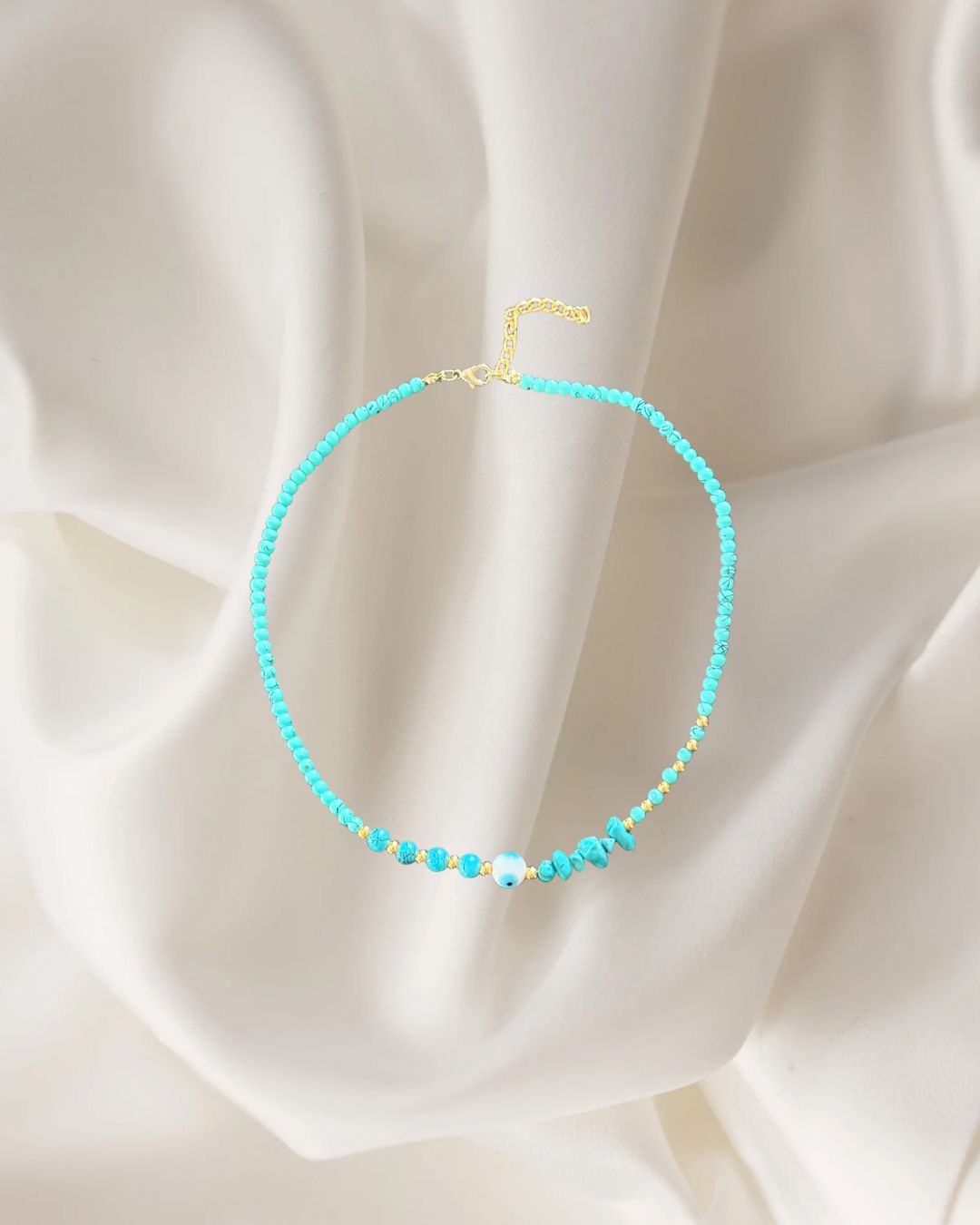 Beaded Evil Eye Necklace
