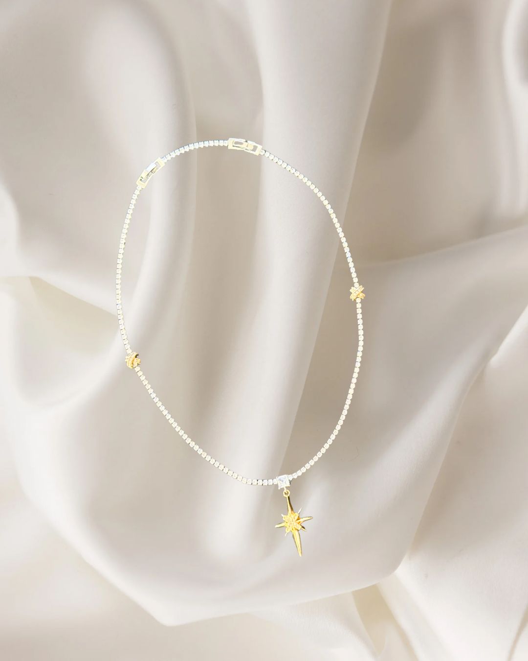 Two tone North Star Necklace