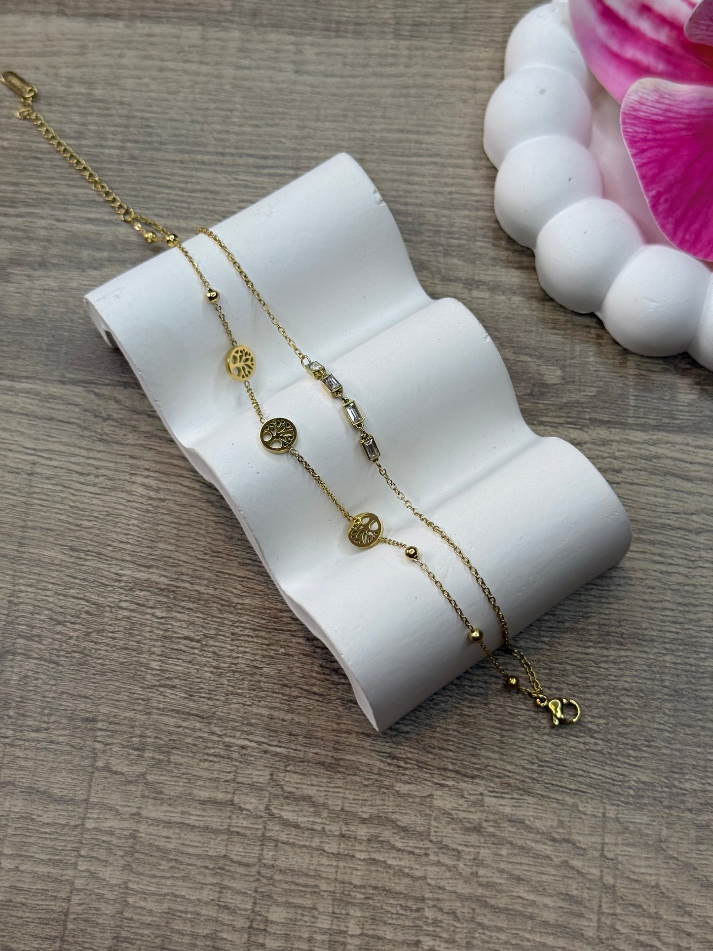 Golden Tree Anklet