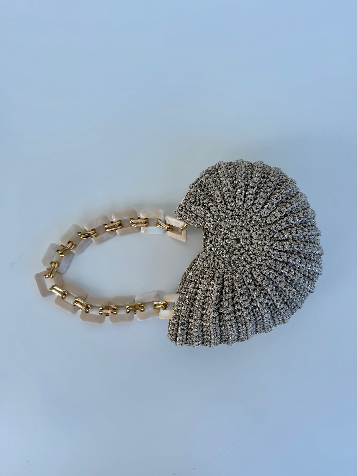 Beige Shell Bag