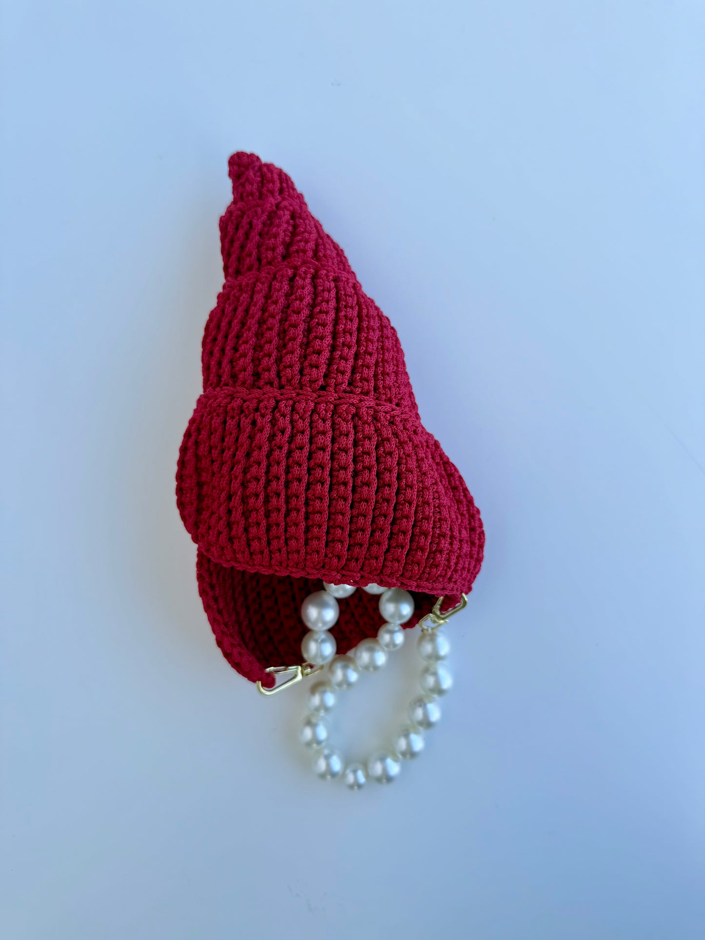 Pearl Spiral Shell Red