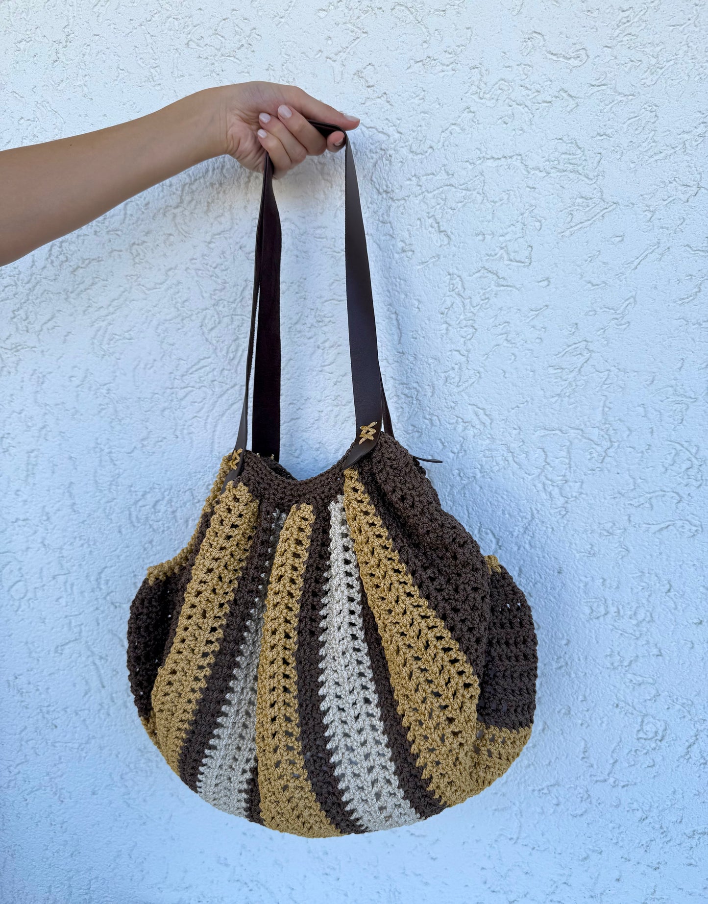Caramel Drift Tote