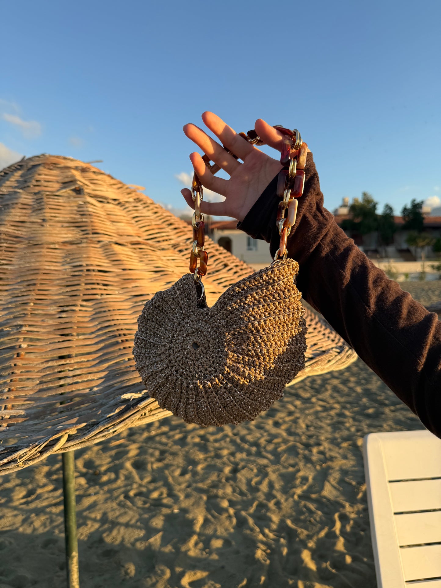 Light Brown Shell Bag
