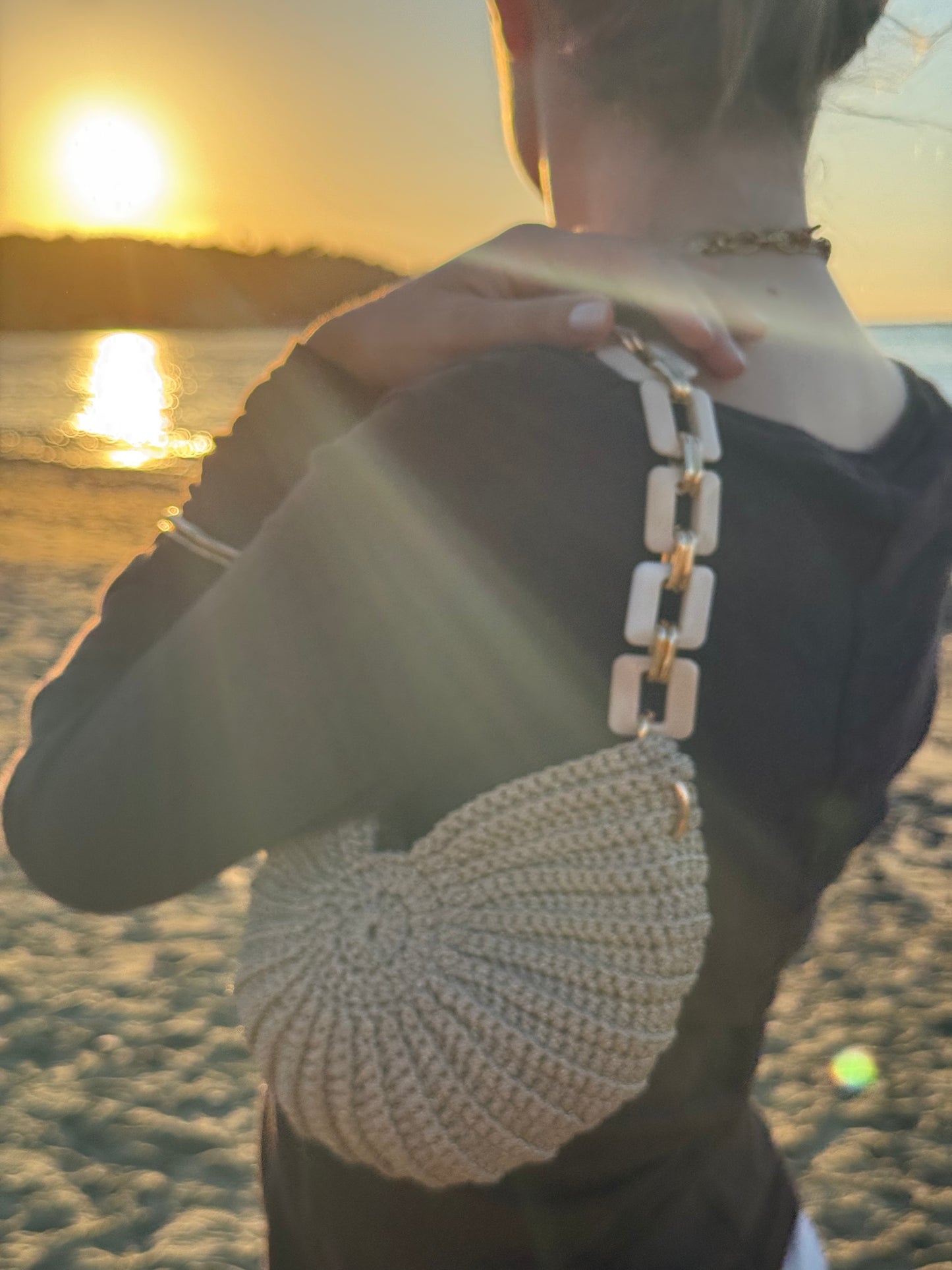 Beige Shell Bag
