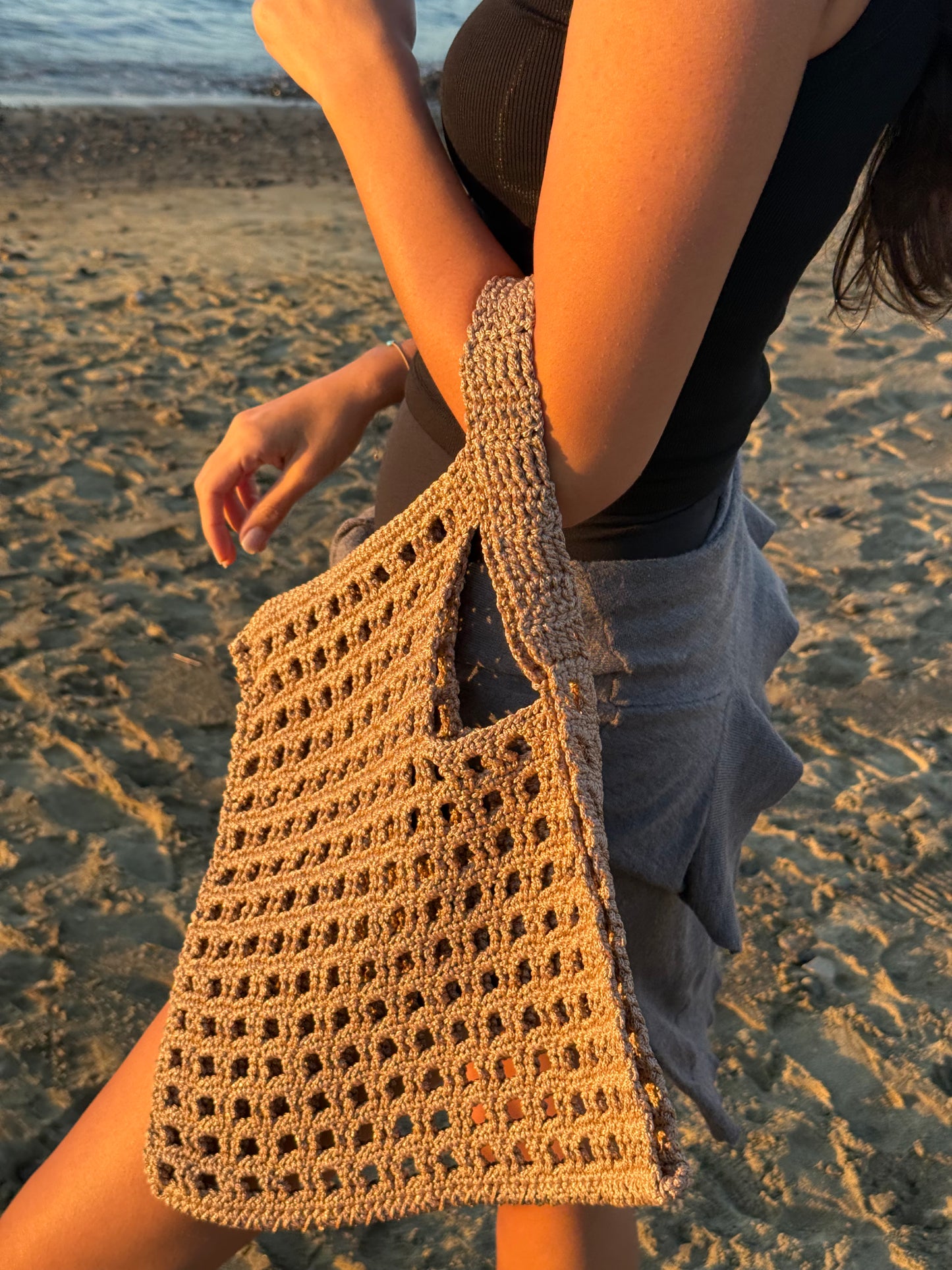 Sand Mesh Tote