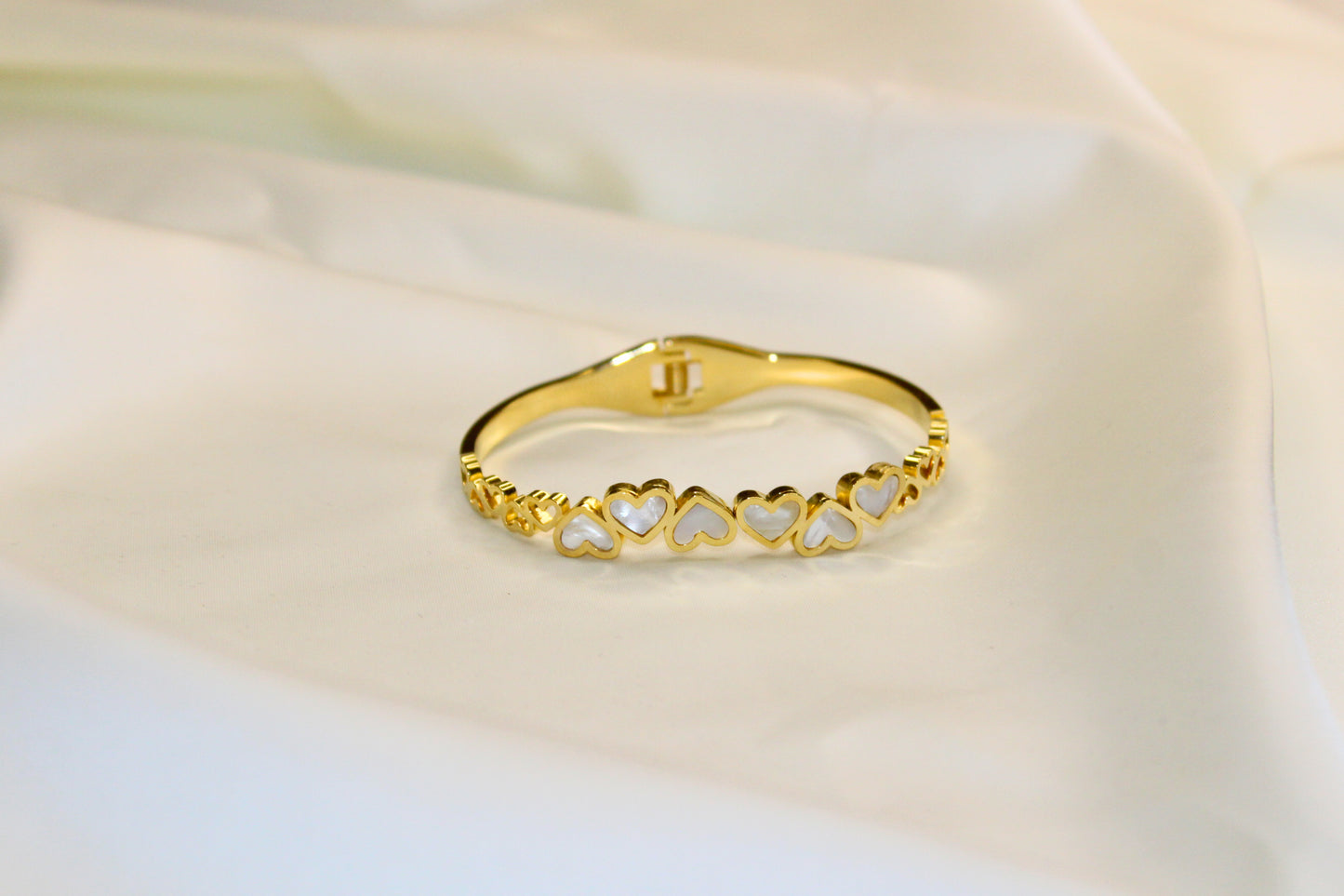 Joint Hearts Bangle