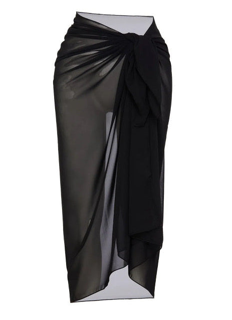 Black Tulle Sarong