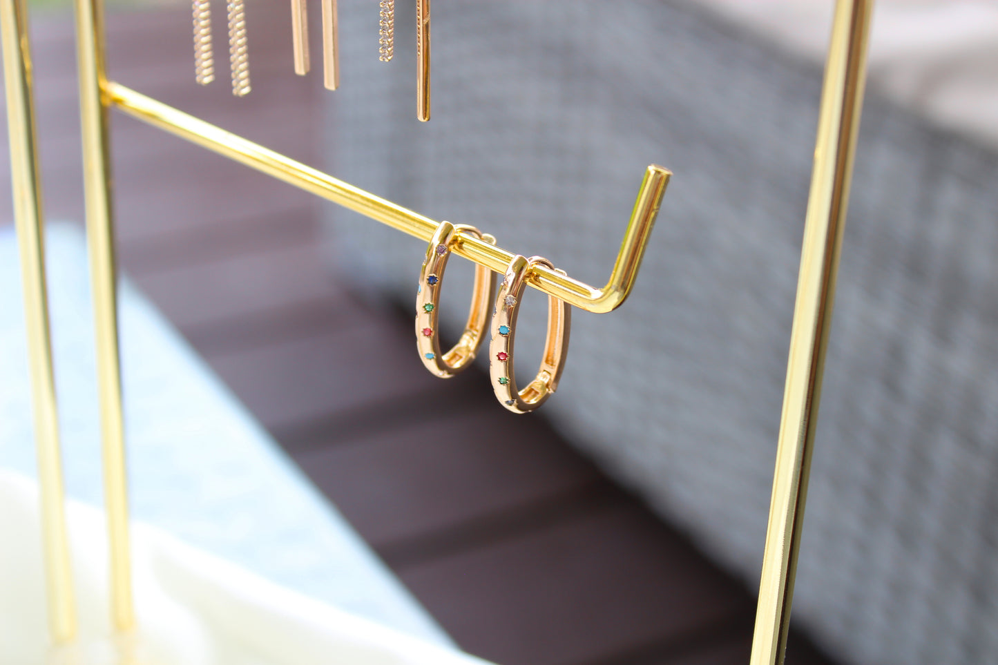 Multicolor Hoop Earrings