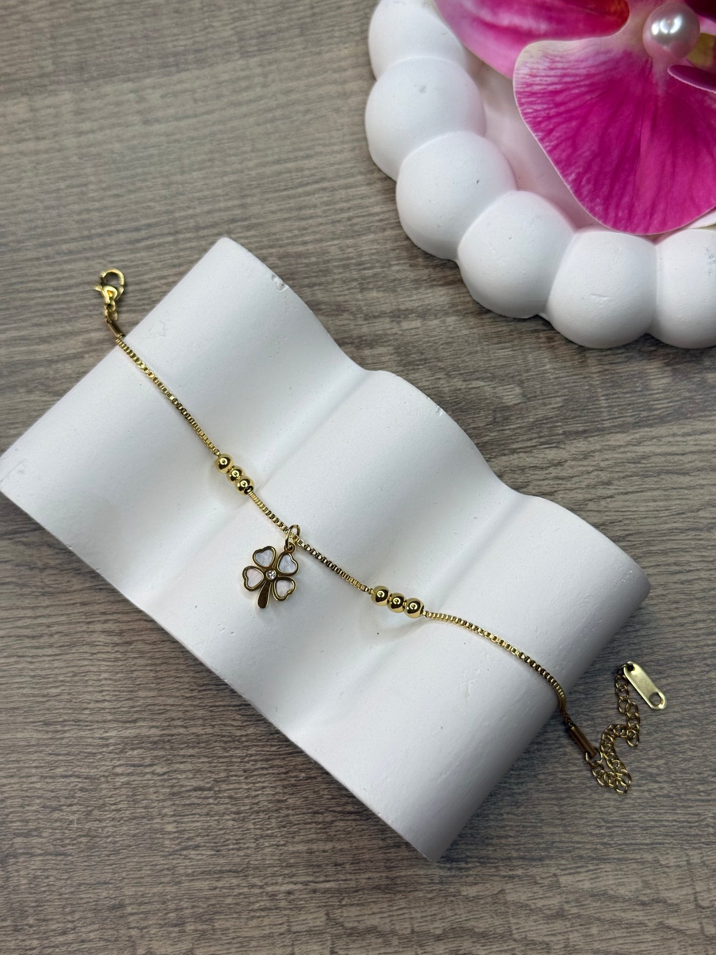 Lucky Clover Anklet
