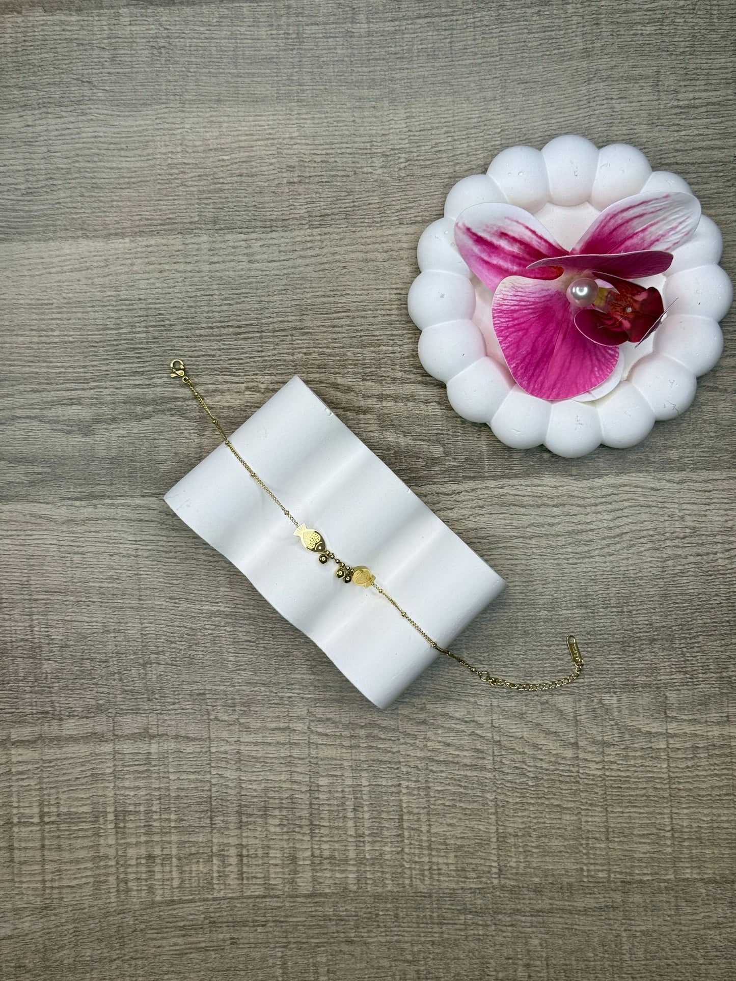 Golden Fish Anklet
