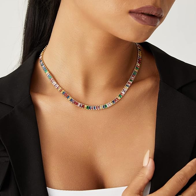 Full Colourful Stone Necklace