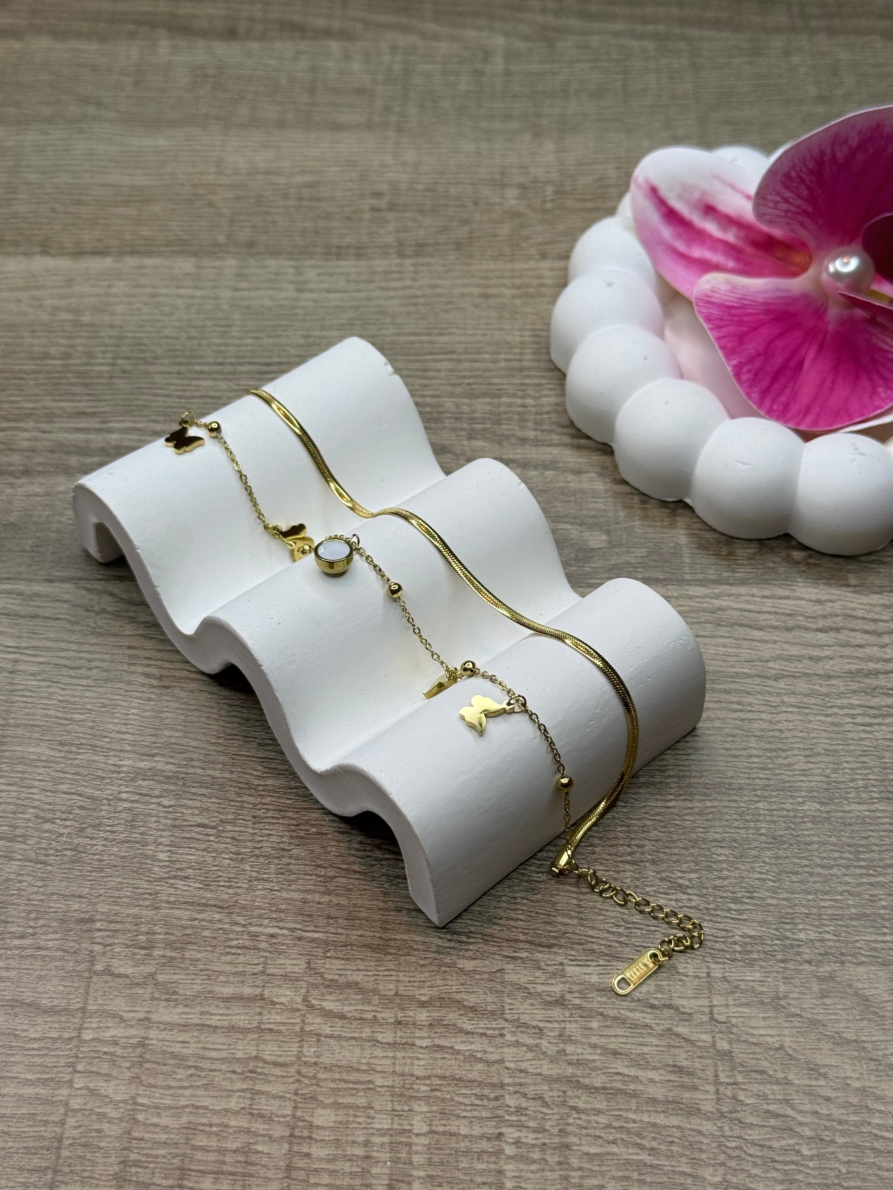 Snake Chain Butterfly Anklet