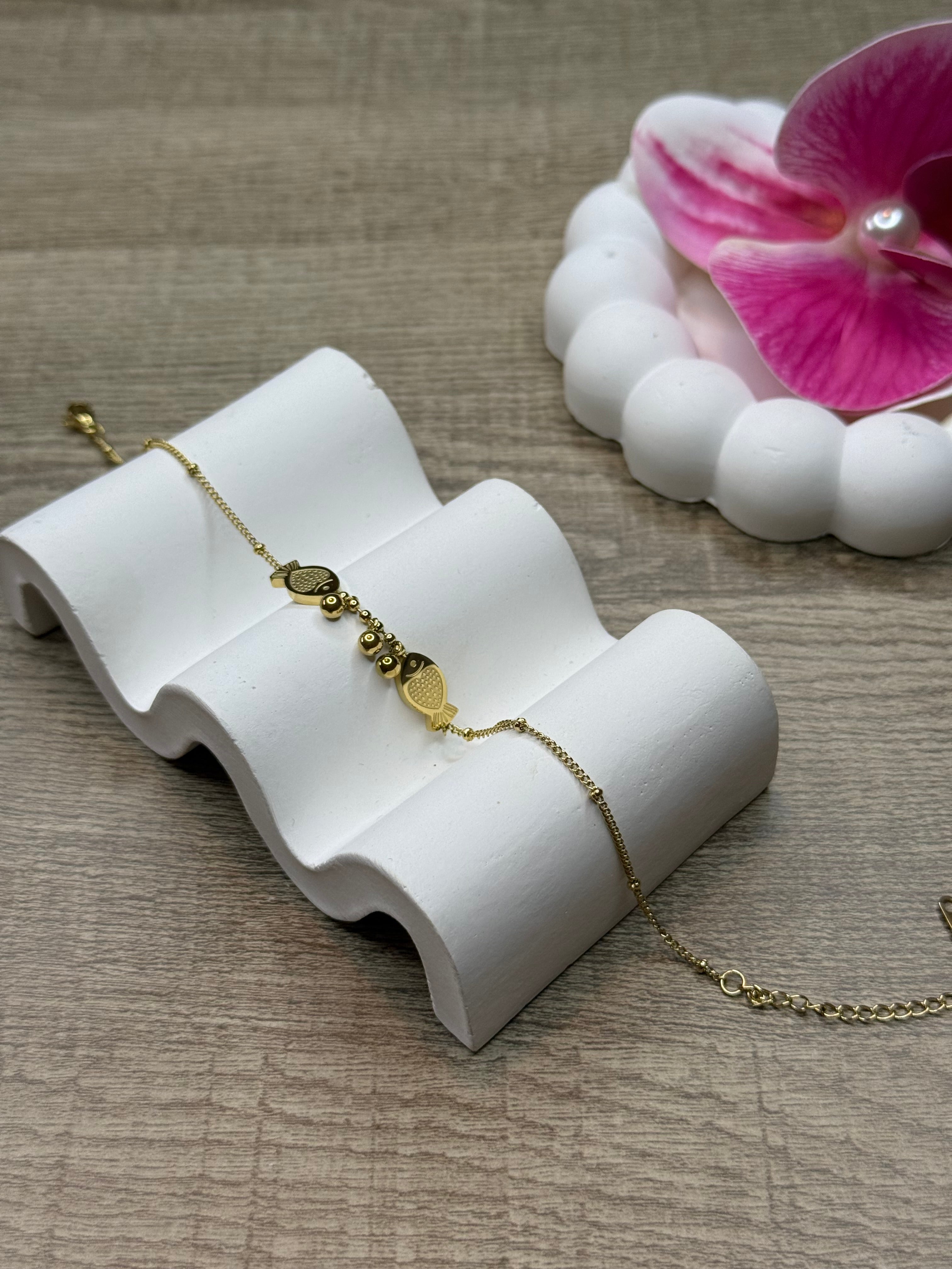 Golden Fish Anklet