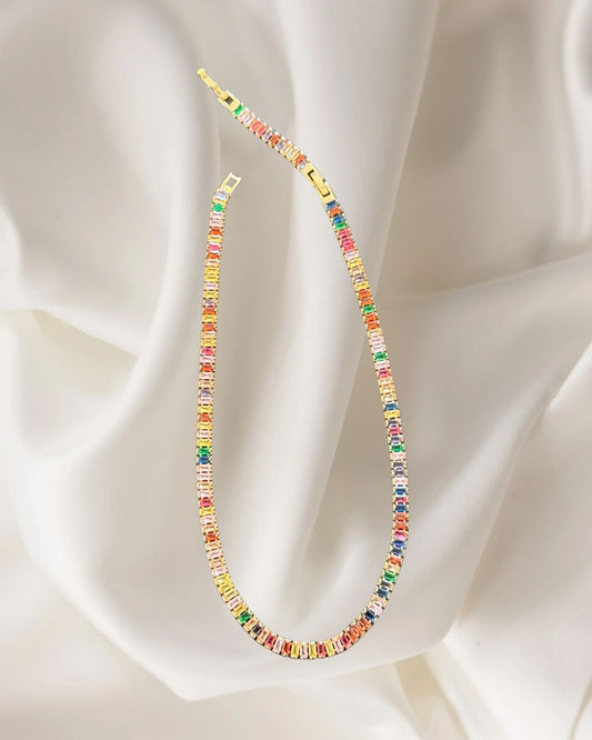 Full Colourful Stone Necklace