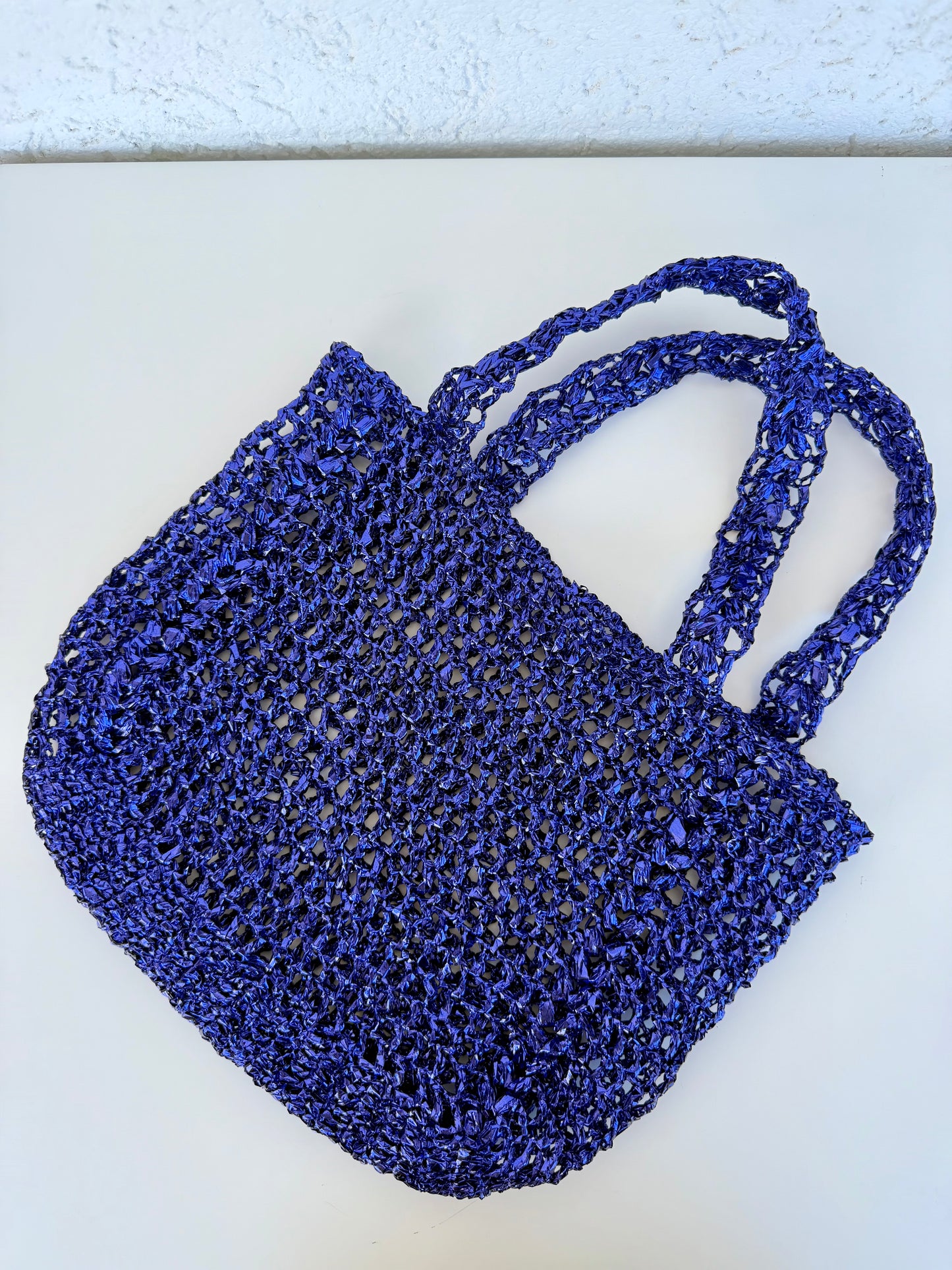 Amethyst Raffia Bag