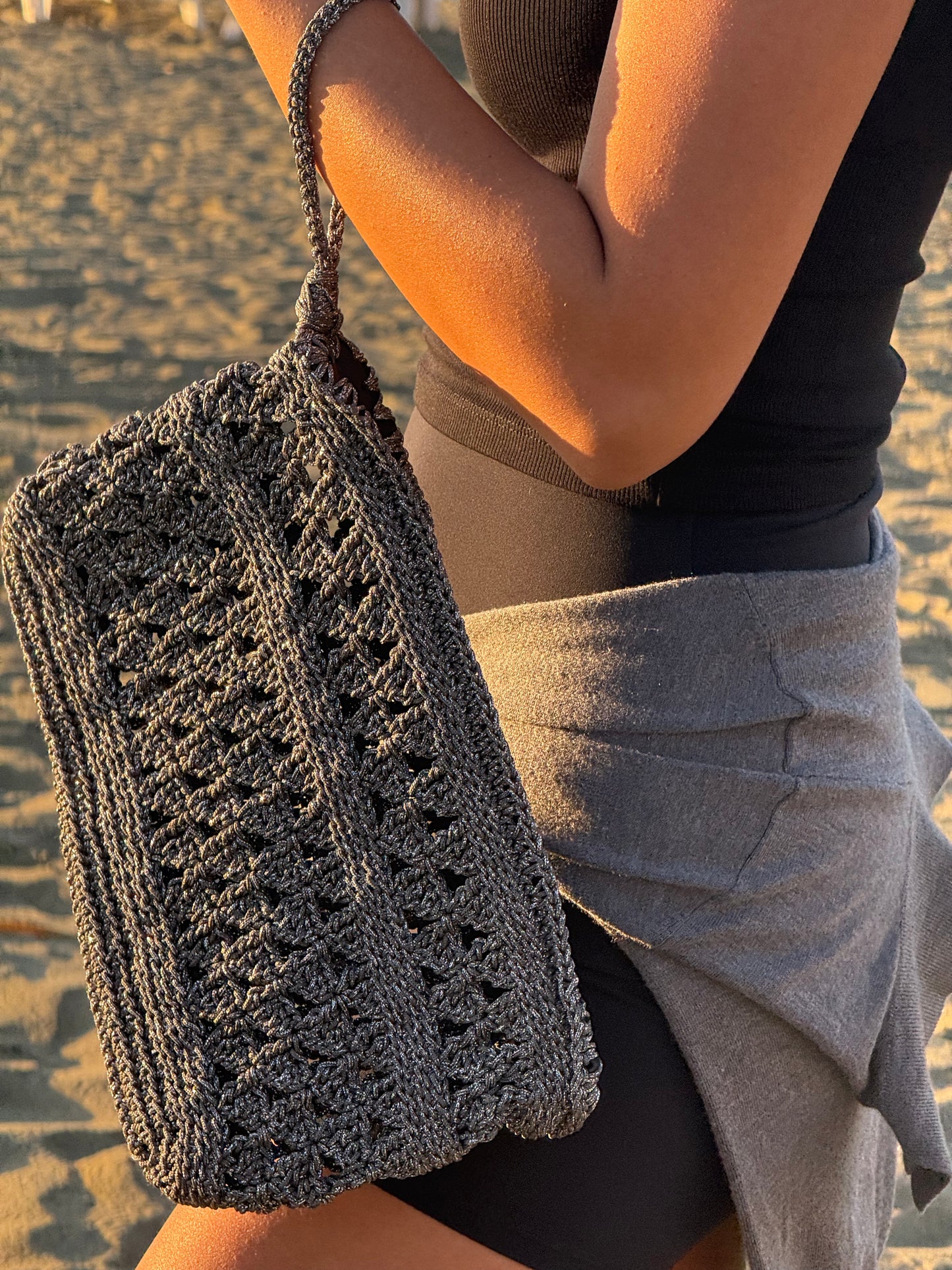 Moonlight Gray Clutch