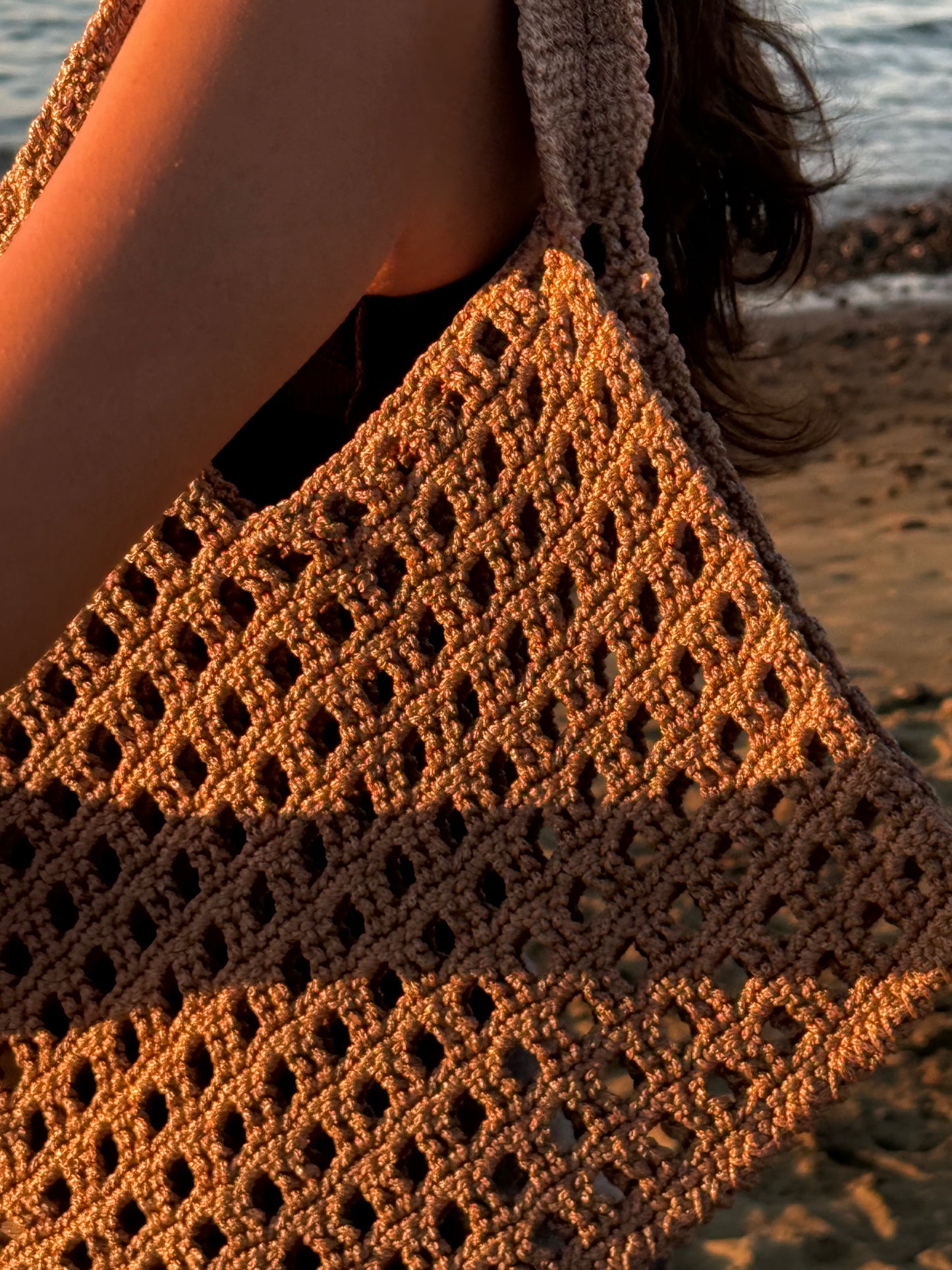 Sand Mesh Tote
