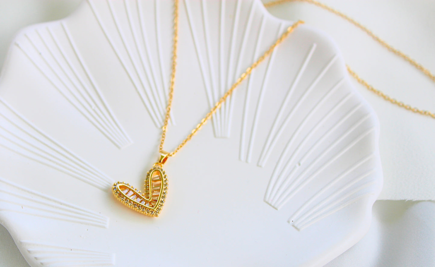 Zircon Heart Necklace