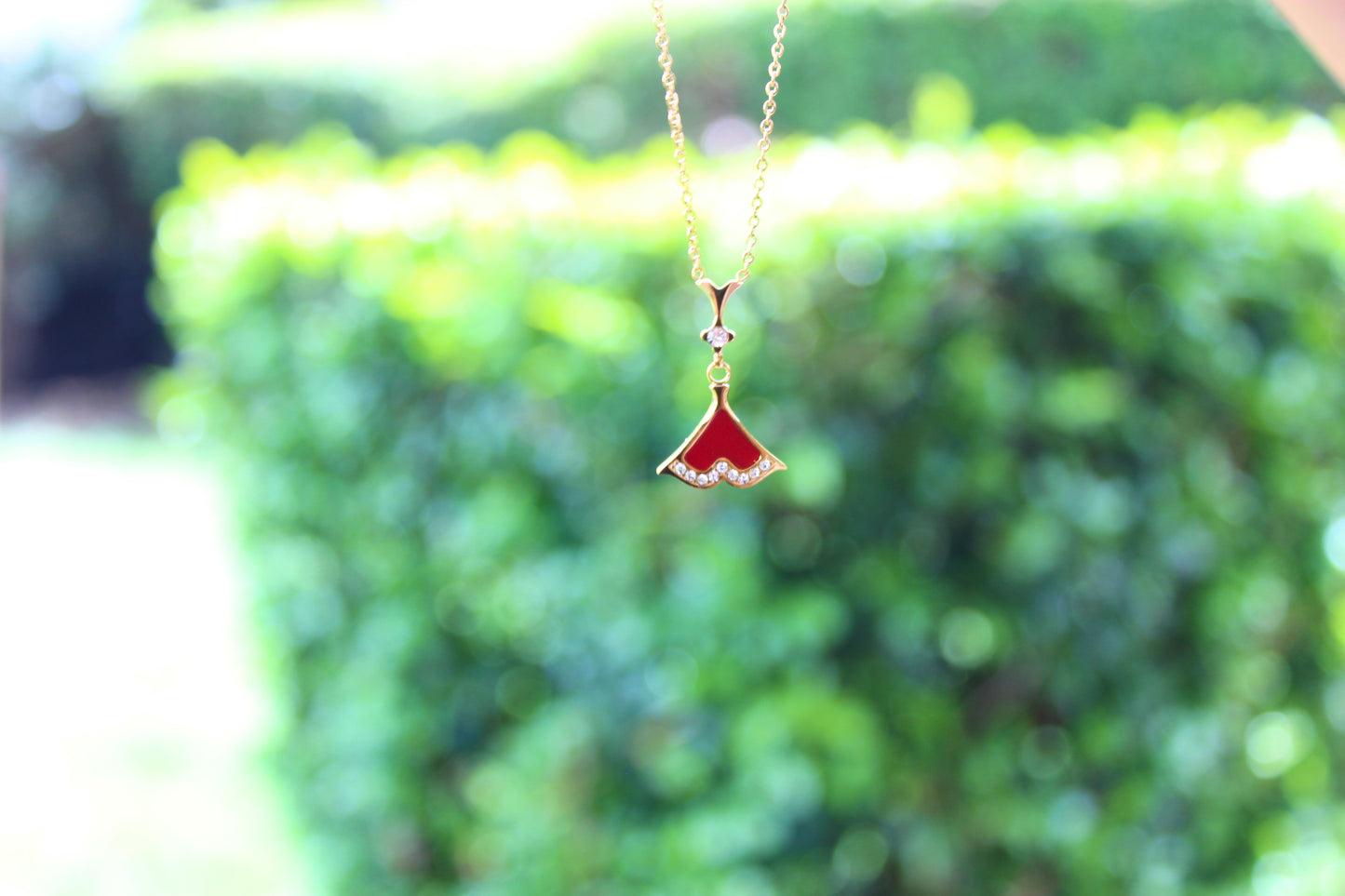 Red Fishtail Necklace