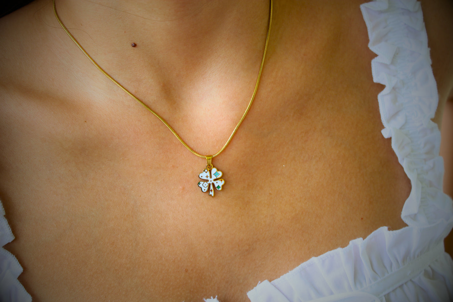 White Lotus Necklace