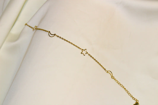 Moon & Stars Anklet