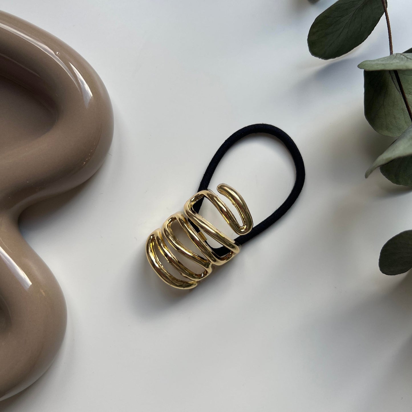 Metal Accent Hair Tie