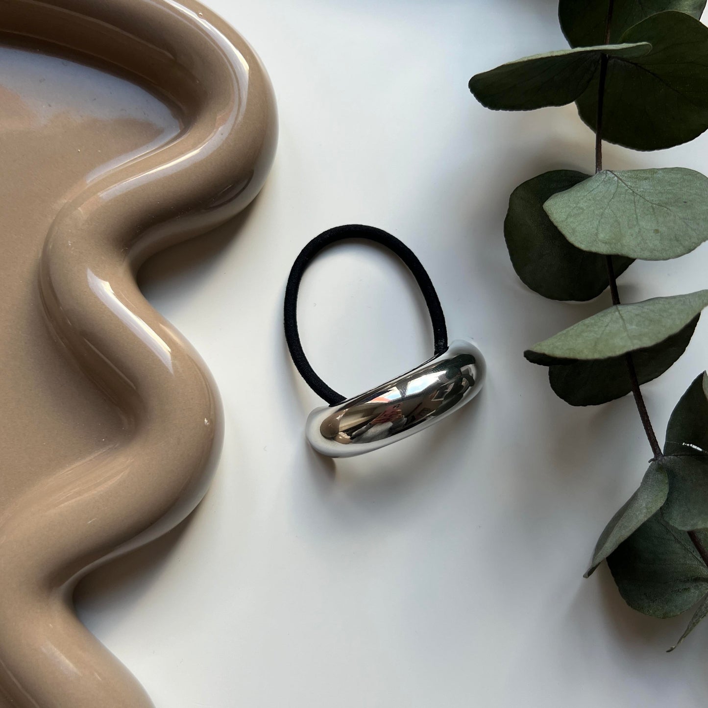 Metal Accent Hair Tie