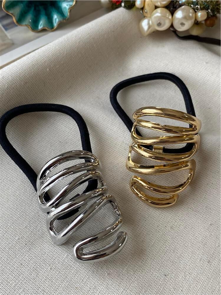 Metal Accent Hair Tie