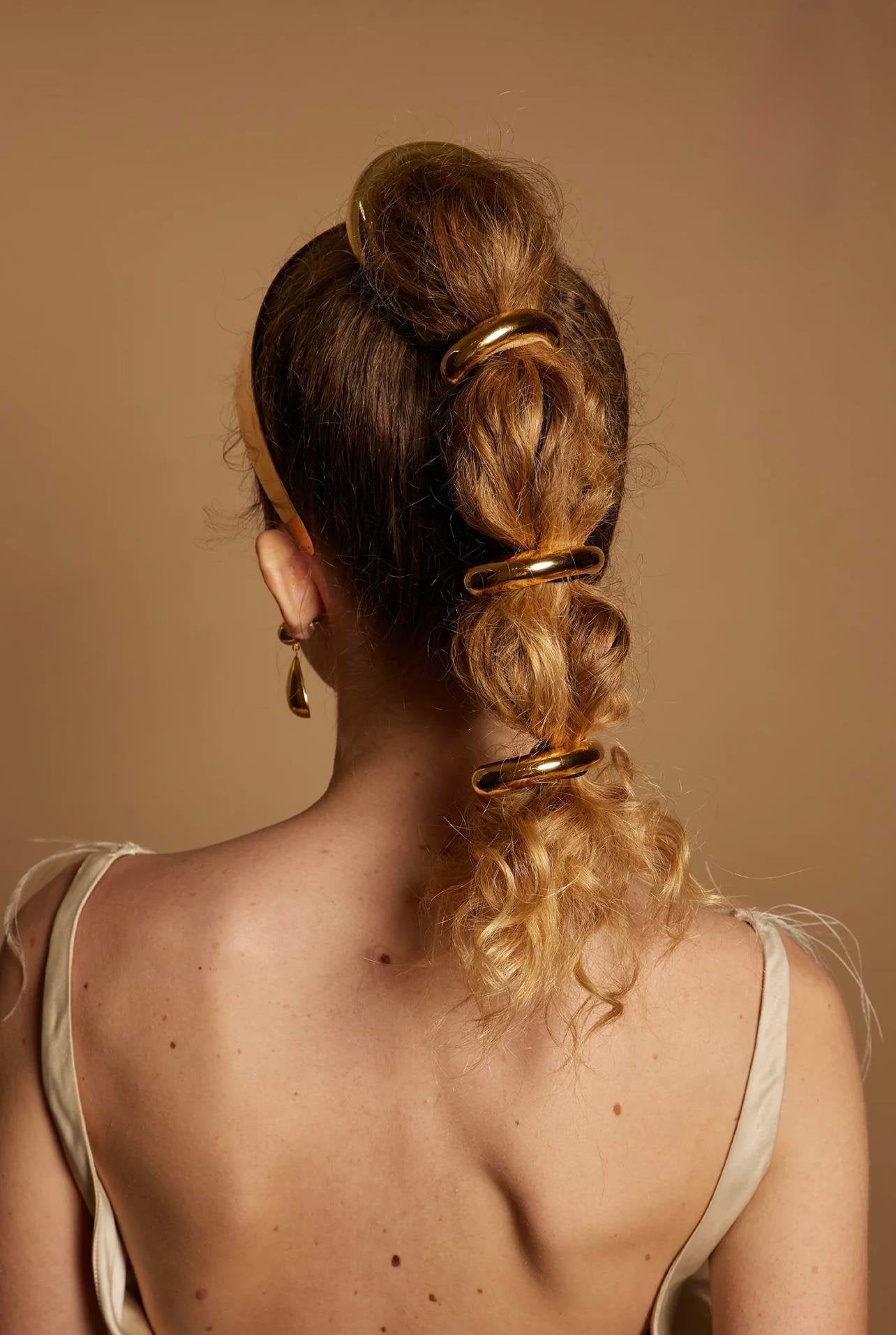 Metal Accent Hair Tie