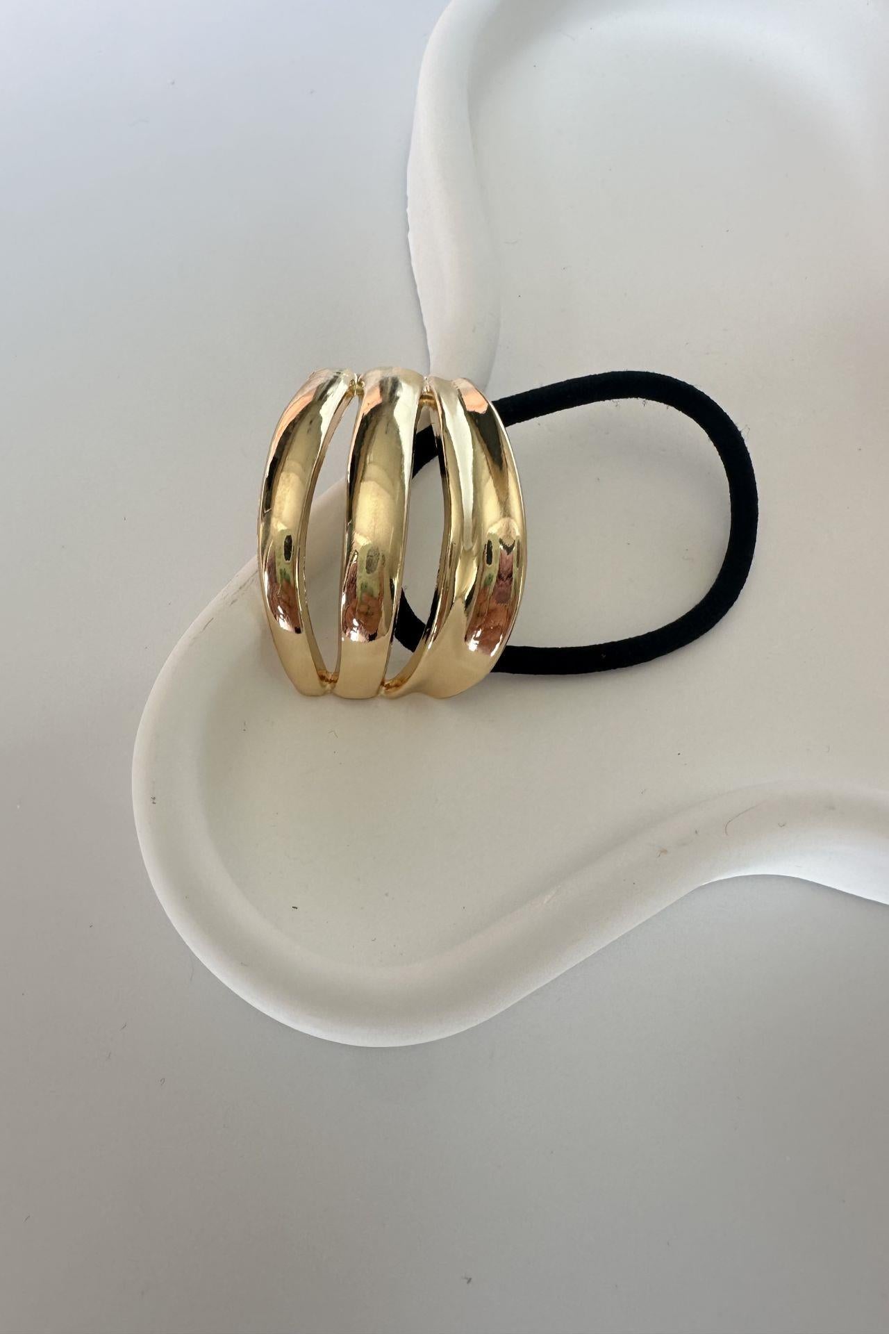 Metal Accent Hair Tie