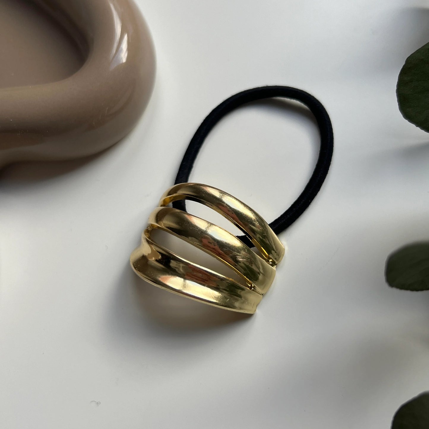 Metal Accent Hair Tie