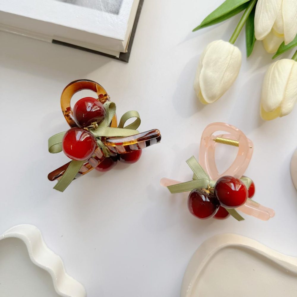 Cherry Hair Clips
