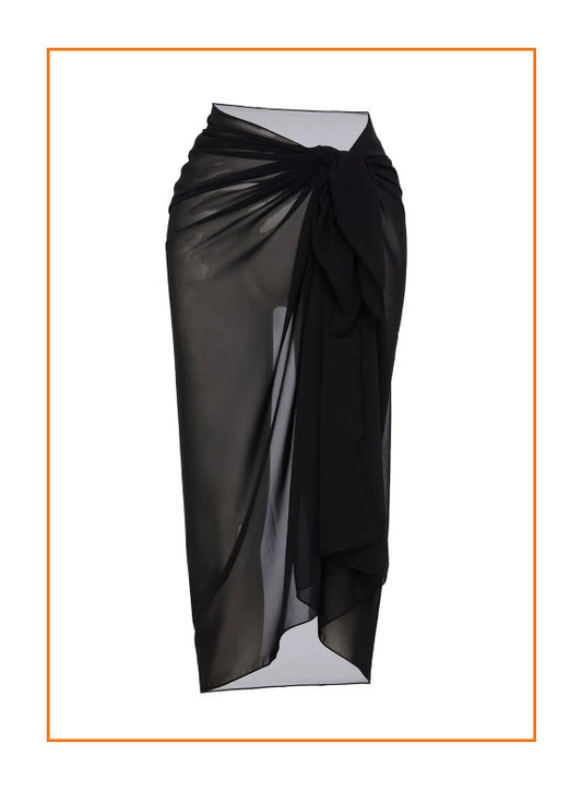 Black Tulle Sarong