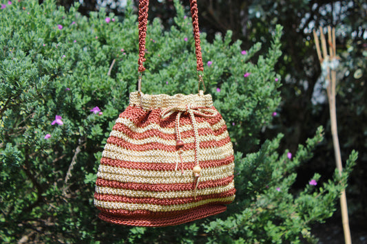 Sunset Macrame Handmade Bag