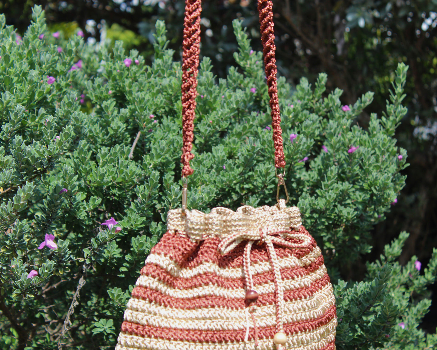 Sunset Macrame Handmade Bag