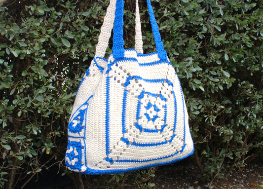 Lazy Blue Handcrafted Beach Bag