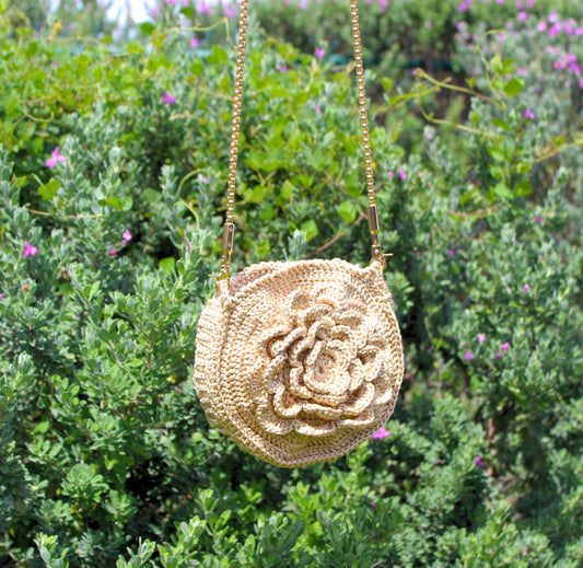 Flower Macrame Handcrafted Bag