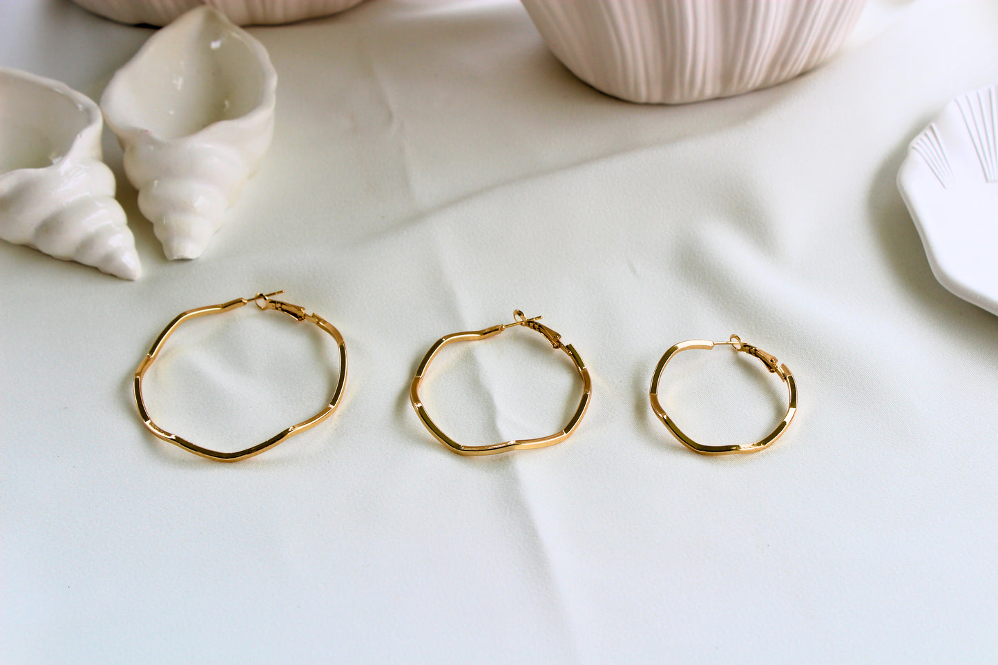 Zigzag Hoop Earrings