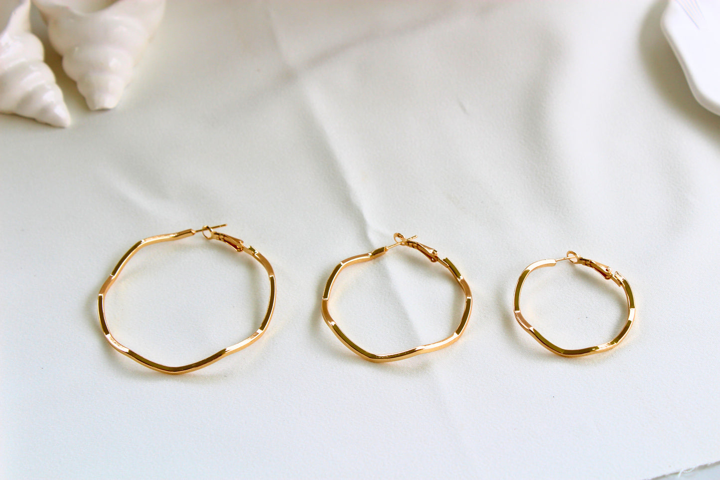 Zigzag Hoop Earrings